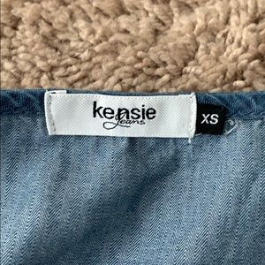 Kensie Dresses - Kensie Denim Romper Kensie Dresses - Kensie Denim Romper